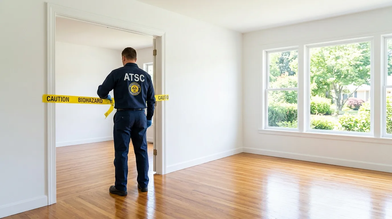 Certified biohazard cleanup crew performing Trauma Scene Cleanup in North Saint Paul